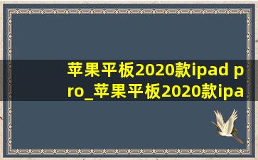 苹果平板2020款ipad pro_苹果平板2020款ipad pro11寸